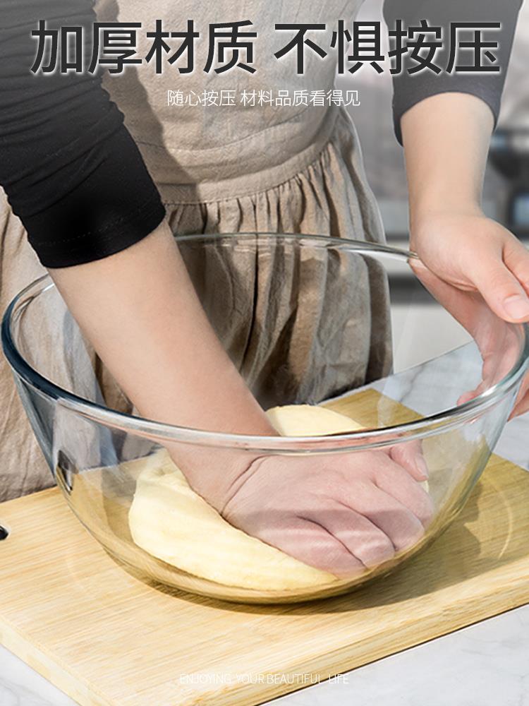 Large Pyrex bowl family soup bowl thickened microwave bowl图片