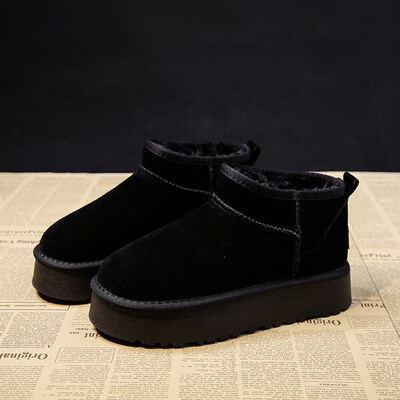 2023 New Classic Thickened Fluff Womens Snow Boots Comforta