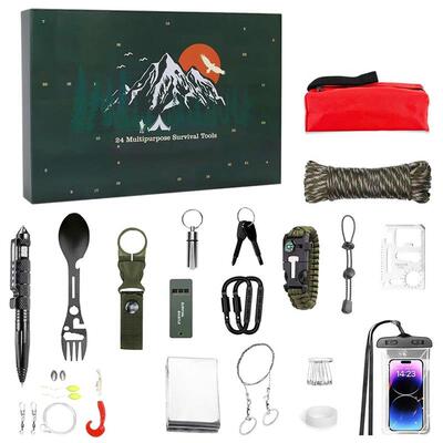 Survival Kit Advent Calendar 2024 Survival Tools Christmas C