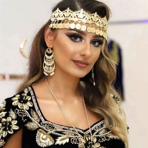Sunspicems Forehead Chain Algeria HairChain Hairware HairBan
