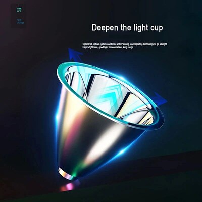 High Power 5 LED Headlamp Usb Rechargeable 18650 Built-in ba