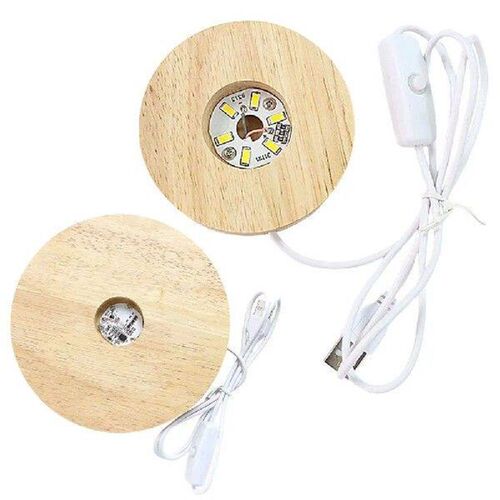 4 Inch LED Night Light Base Round LED Display Stand
