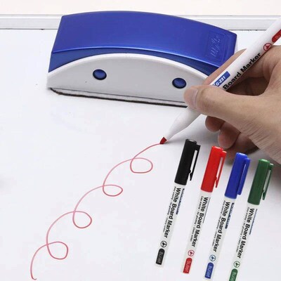 4pcs/set Whiteboard Marker Pens Blackboard Pens 4colors Eras