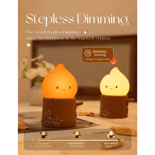 Flameless Candles Night Light Cute Kerosene Sleeping Nightli