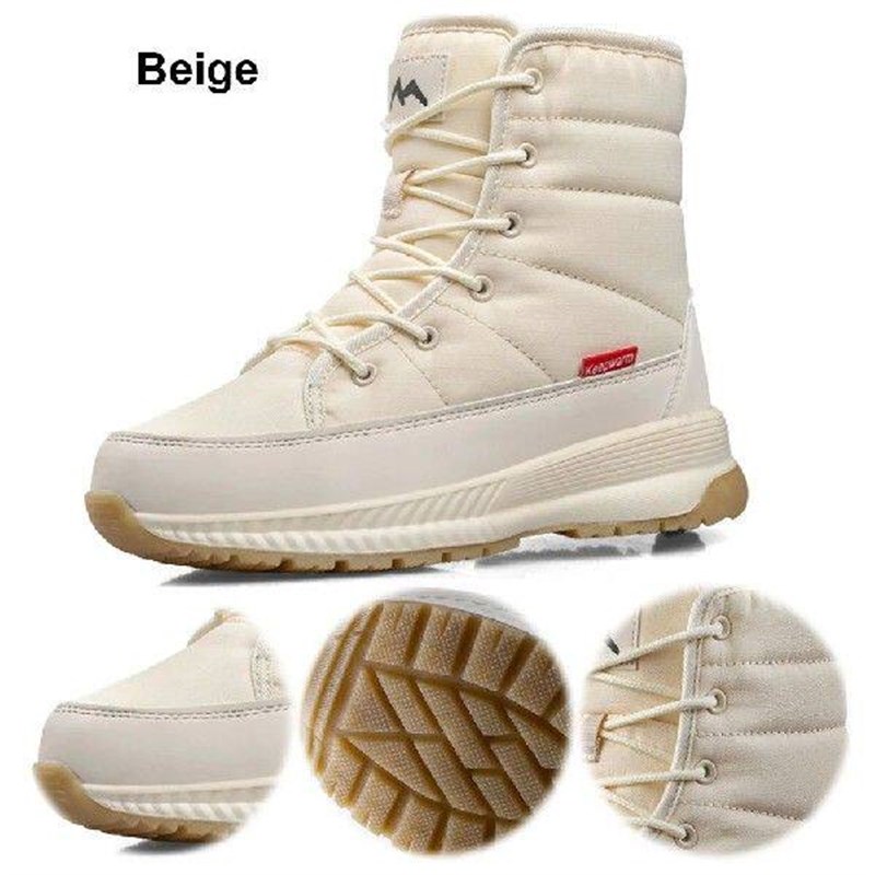 Women High Top Protect Ankle Hiking Boots Thick Warm图片