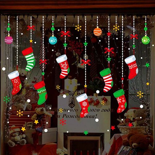 Christmas Wall Window ers Marry Christmas Decoration For Hom