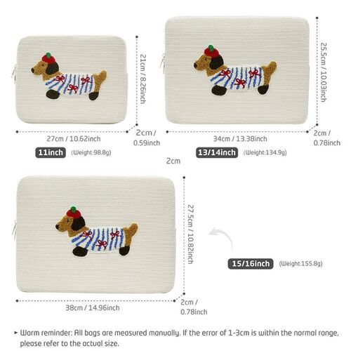 Cute Sausage Dog Laptop Case, Suitable for MacBook Air/Pro,
