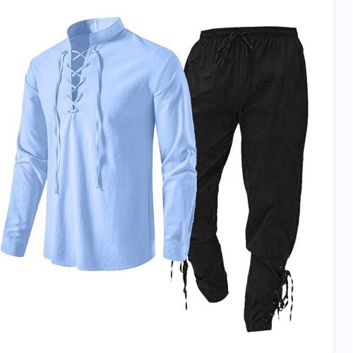 25 Mens Long Sleeve European Size Cotton And Line Henry Shi