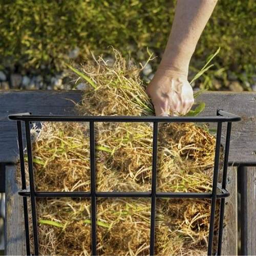 Hay Rack Black Versatile Hay Feeder for Horses Livestock
