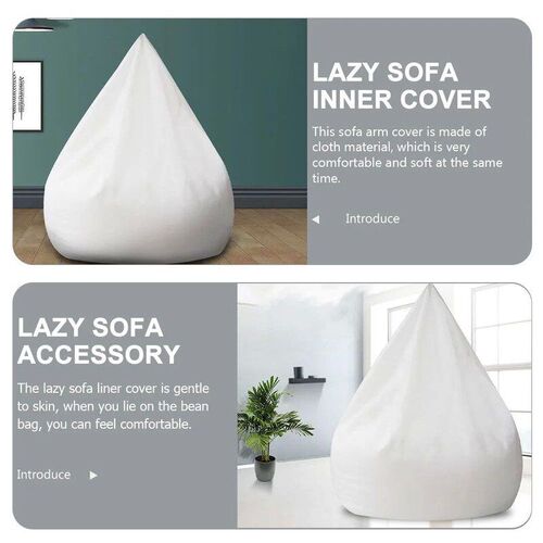 Bean Bags Soft Memory Foam No Filler Bean Bag Sleeve Liner B