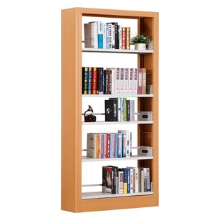 学校图书馆阅览室钢木书架书店专用书架家用客厅书架定制尺寸