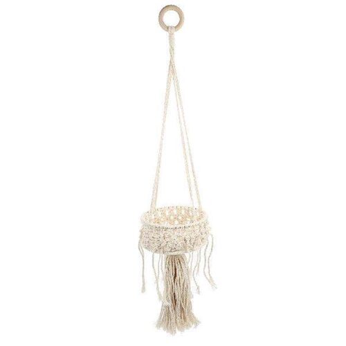 Cotton Rope Woven Basket Unique Storage Holder Plant Pot