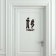 Wall Door ers Creative Decoration Toilet Bathroom Viny Funny