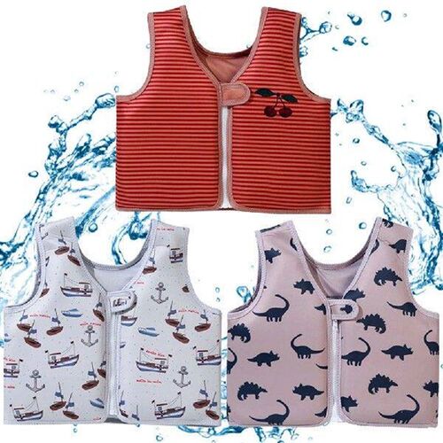 Toddlers Swim Vest Cartoon Kids Swim Trainer Vest Swimming