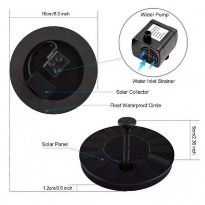 Solar Floating Fountain Floating Solar Fountain Garden Water