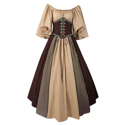 Medieval Vintage Elf Fairy Elven Costume For Women Princess
