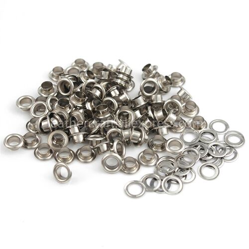 100sets 4mm Brass Eyelet with Washer Leather Craft Repair Gr