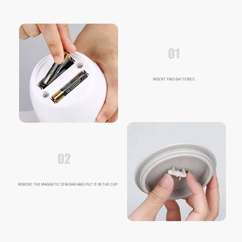 380ml Automatic Stirring Magnetic Mug Creative Stainless Ste