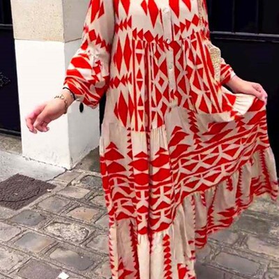 Elegant Summer Maxi Dress Women 2023 Casual Sreetwear  Vinta