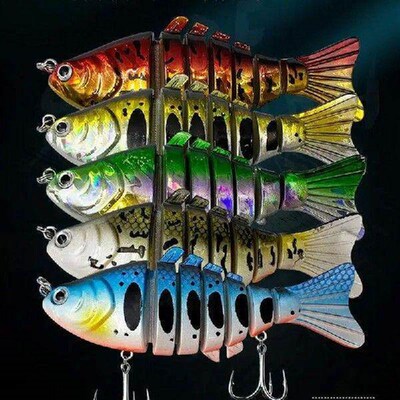 Swimbaits For Bass Fishing 5pcs Multi Jointed Swimbaits