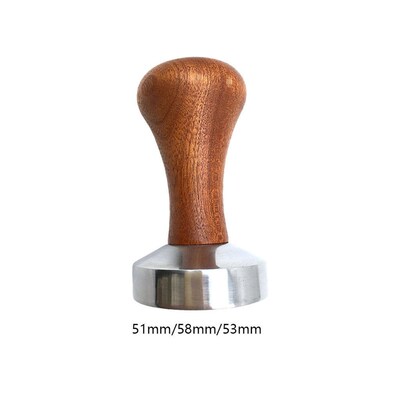 Coffee Tamper Powder Hammer Pressing Wooden Handle Coffee Di