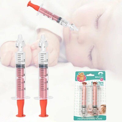 2Pcs/set Baby Nasal Washer Aspirador 10ML Needle Tube Nasal