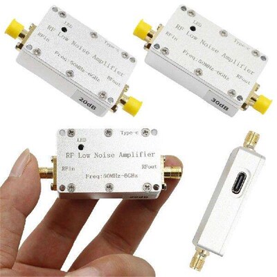 50Mhz-6Ghz LNA High Flatness Amplifier 20dB 30dB Gain RF