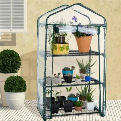 Home Courtyard Greenhouse PVC Cover Small Outdoor Garden Tra