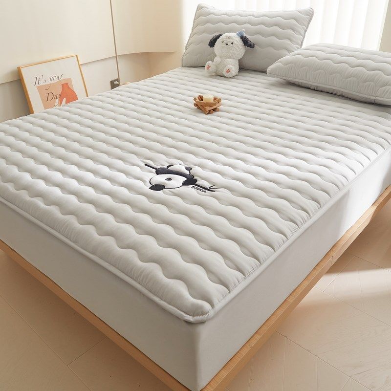 刺绣大豆夹棉床笠保护隔脏防滑床罩202新款加厚防尘褥子床垫,床上用品,床笠,淘宝优惠券,粉丝福利购,淘宝优惠卷