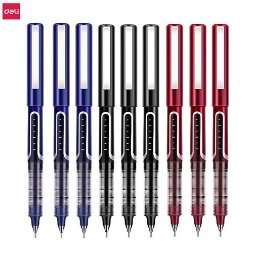 Deli Rollerball Pens, 0.5mm Quick-drying Liquid Ink Stick Ba