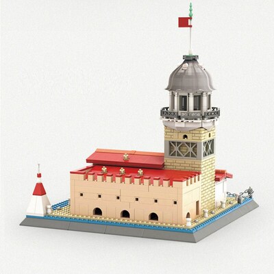 Architecture Bricks Model Turkey Istanbul Girl Tower