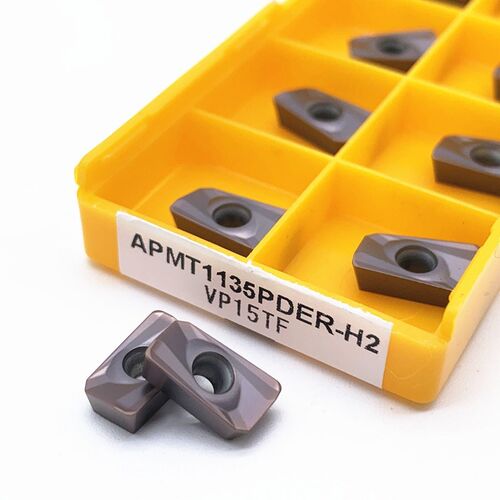 50PCS  Carbide Insert APMT 1135 PDER H2 VP15TF R0.8 Face Mil
