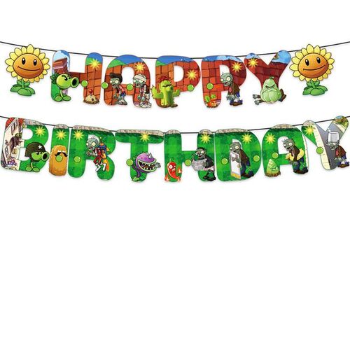 Mario Theme Birthday Party Set Flag Pull Spiral Hanging Cake