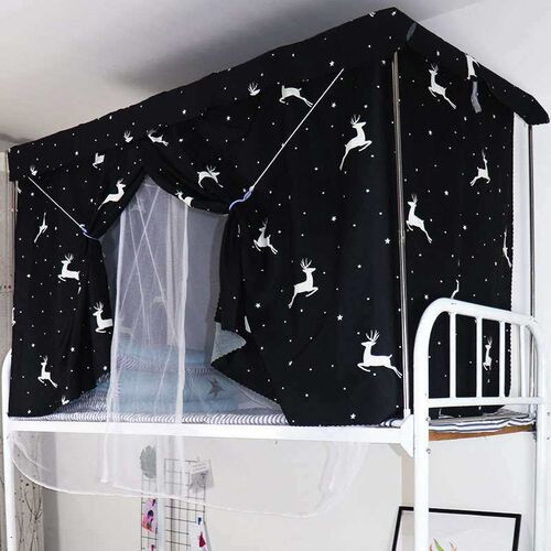 Dormitory Bed Curtain Big Ins Style Nordic Mens Bedroom Bed