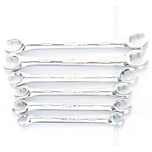 6PCS Oil Pipe Flare Nut Wrench Spanner Set of Multitools Fu