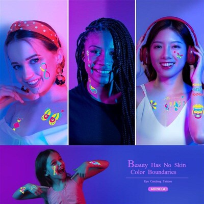 Temporary Tattoos 10pack Glow in The Dark Party Supplies toy