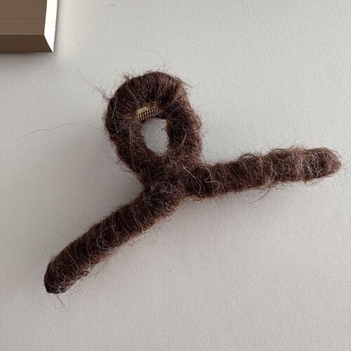Wool Hairpin for Women Back Head Twist Cute Winter Large Sha
