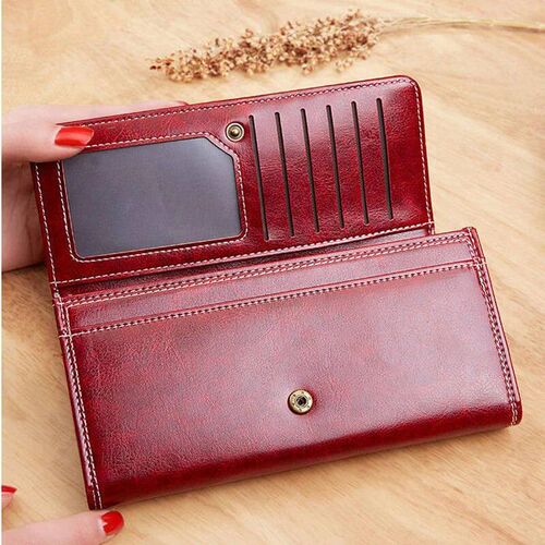 Women Leather Wallet/tWoman Luxury Long Wallet Fahion Women