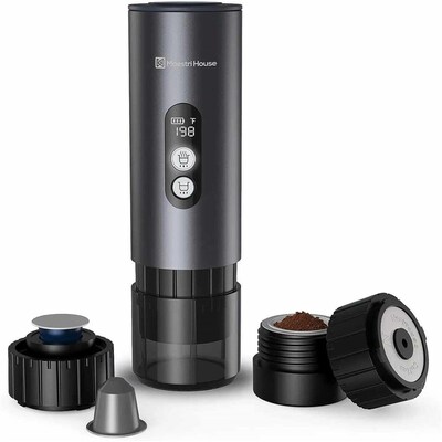 150W Espresso Maker with 2-3 Min Fast Self-Heating, Portable