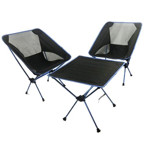 Garden Table Chair Set Outdoor Camping Folding Table with Ch