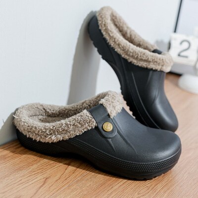 2025 Baotou Slippers Couple Style Large Size Woolen Cotton S