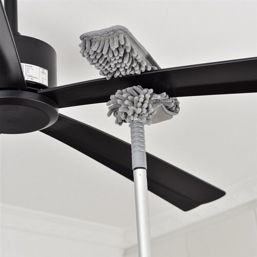 Aluminum alloy rod ceiling fan dust removal brush and gap