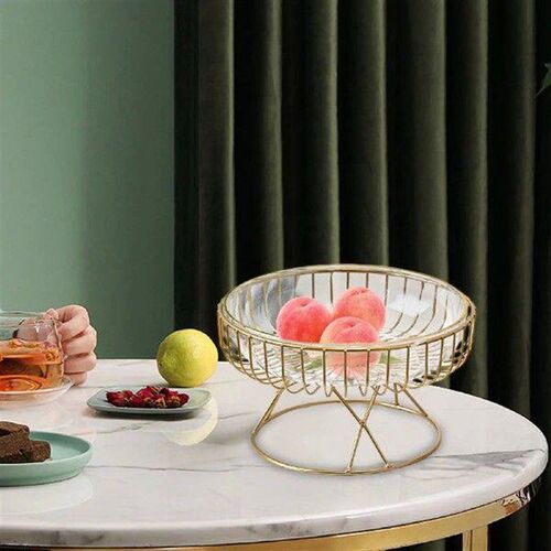 Metal Wire Fruit Basket Fruit Tray for Table Centerpiece