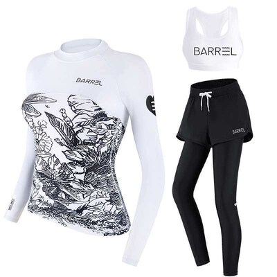 Diving Suit Womens Split Couples Swimsuit Sun-proof Long-s