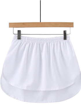 Spring Summer New Shirt Large Hem Short Skirt Black White