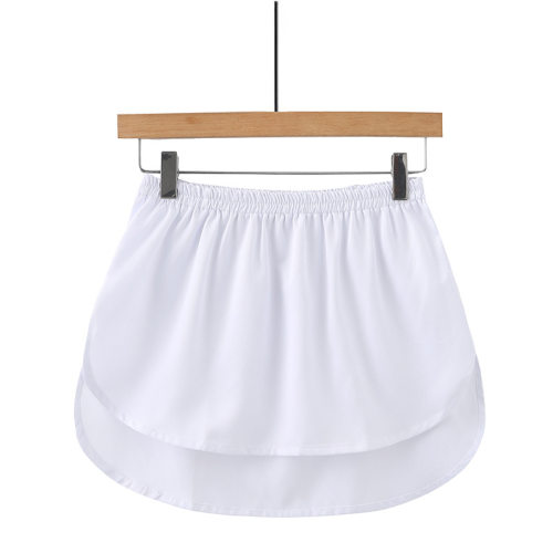 Spring Summer New Shirt Large Hem Short Skirt Black White