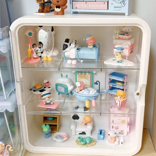 Blind Box Storage Rack for Bubble Mart Dimoo Dust-proof Tran