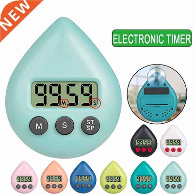 Water Drop Electronic Digital Timer Kitchen Cooking Shower S