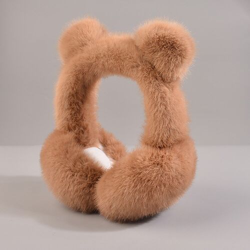 Warm earmuffs female cute bear earmuffs autumn and winter