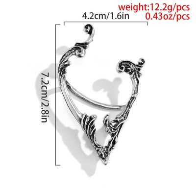 Punk Fairy Ear Cuff Earring Dark Elf Ear Clip No Piercing Ea